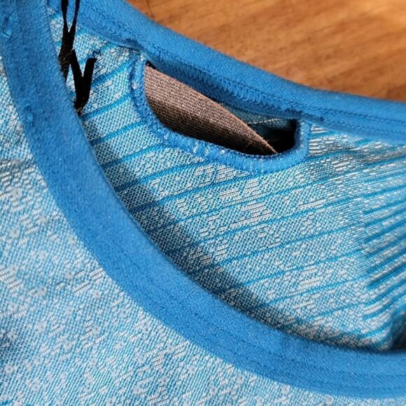 Nike Tech Pack City Ready Flyknit Sports Bra Blue Black Removable Pads Dri-Fit - Picture 7 of 8